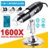 3 в 1 портативный HD 1600X 2MP зум-микроскоп 8 светодиодов Micro USB Type-c цифровая портативная лупа эндоскопическая камера