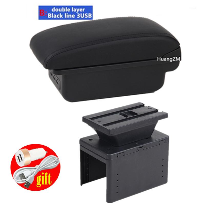 For Citroën C3 aircross Armrest box For Citroen C3 Car Armrest Center Storage box Interior Retrofit car accessories