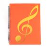 A4 File Folder Waterproof Spiral-bound Sheet Music Binder 10 X 13 Inches 20 Sleeves Double Sided for Violinist Pianists