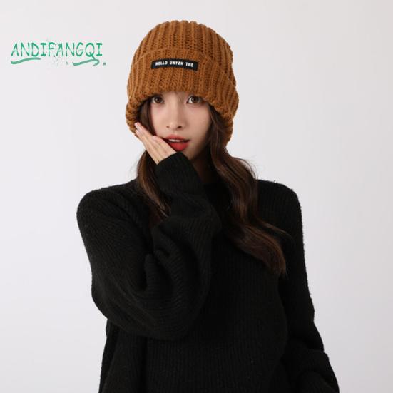 Зимняя теплая шапка - супермягкая эластичная, однотонная, ветрозащитная, утолщенная защита ушей, лыжи на открытом воздухе, женская шапка-бини