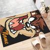 Custom Taz Mat Personalized Name, Polyester Washable Indoor Entryway Rug, Gift for Christmas, Easter, Thanksgiving Day