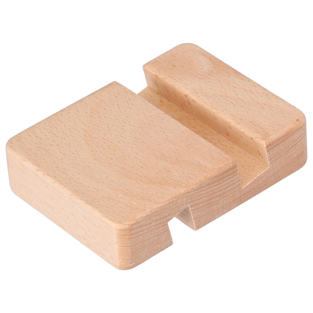 Phone Stand Wooden Compact Durable Universal Simple Stylish Modern Phone Holder for Home