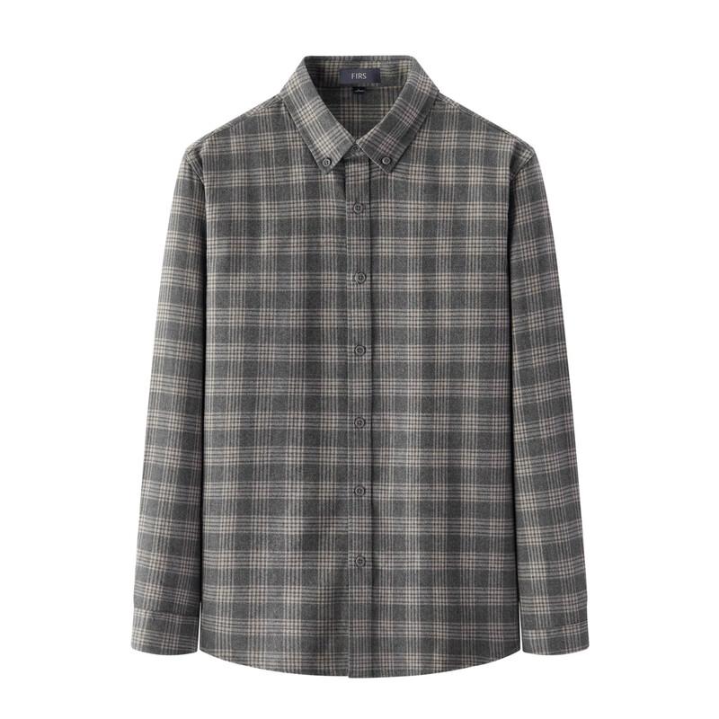 Мужская фланелевая рубашка в клетку FIRS 100% хлопок