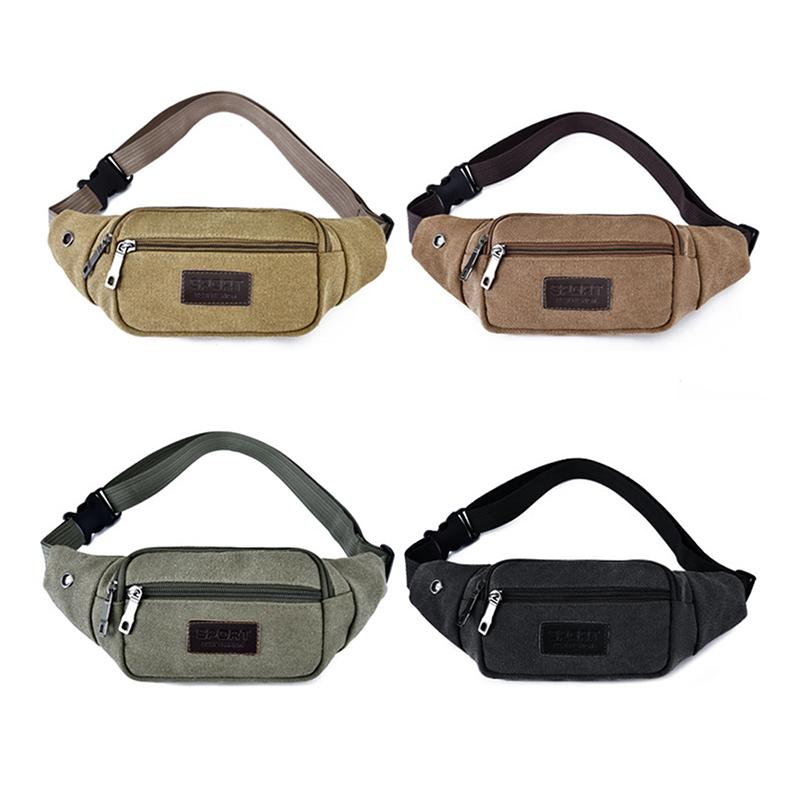 Повседневная холщовая поясная сумка, поясная сумка, сумка для мобильного телефона, сумка-банан, поясная сумка для мужчин