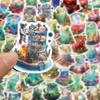 10 30 50Pcs Ins Style Art Drink Aesthetic Stickers Cartoon Plant Decals Kids Toys Diy Laptop Phone Scrapbook Decoration Sticker