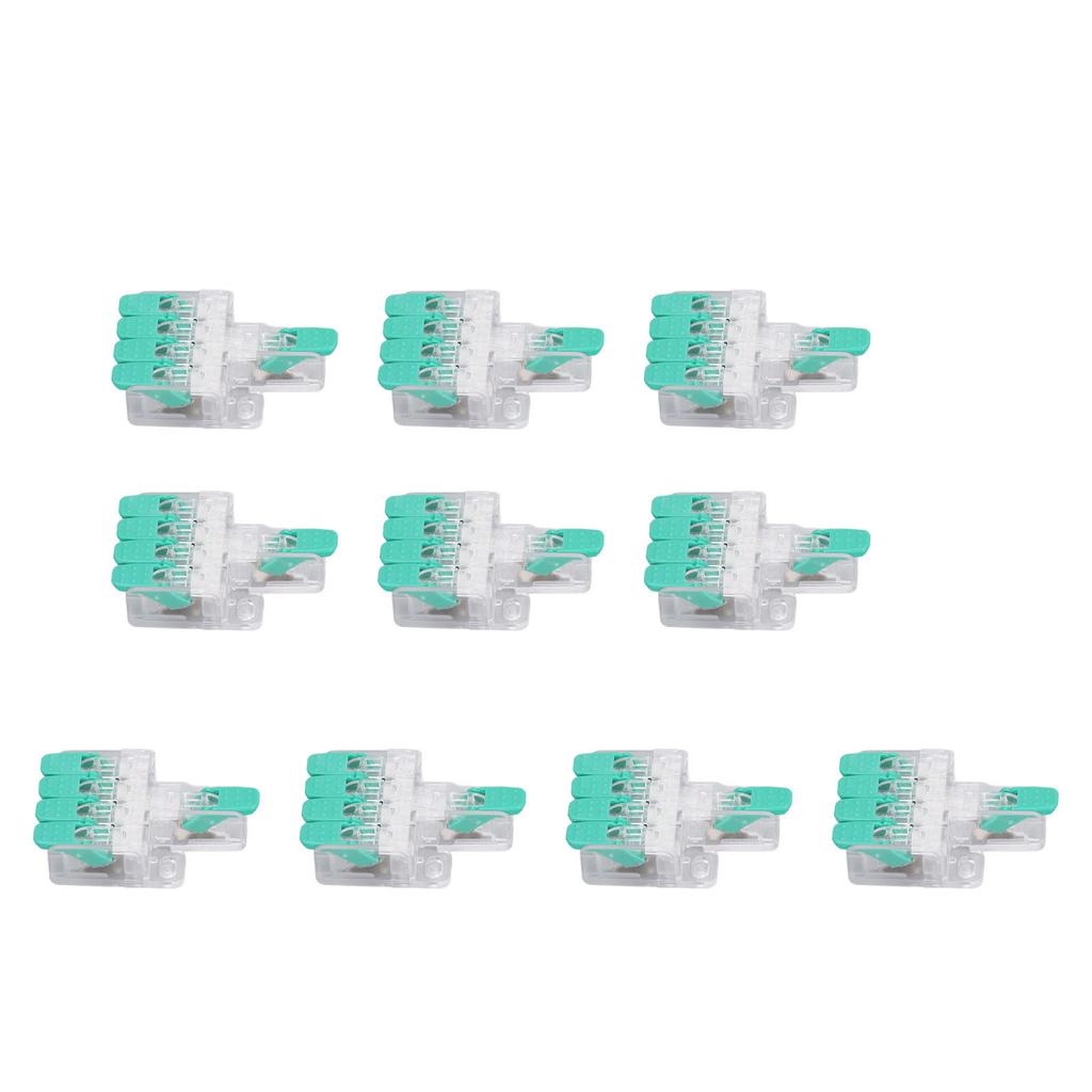 10 шт. комплект рычажных соединителей проводов от 1 до 4, быстроразъемный соединитель кабеля, клеммная колодка для проводника