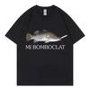 Смешная футболка с мемом Mi Bomboclat Fish, с коротким рукавом, для студентов и студенток, парный наряд, чистый хлопок