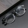 5 Colors Vintage Reading Glasses Trendy Oval Frame Presbyopia for Men Women Lightweight Stylish Far Sight Eyeglasses 0+1.0+4.0
