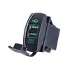 3.1A автомобиль/мотоцикл двойной USB-разъем для зарядного устройства для телефона водонепроницаемый чехол со светодиодной подсветкой