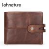 Fashion Short Men Wallets Genuine Leather Rfid Anti Theft Wallet Card Holder Multifunction Cowhide Purse