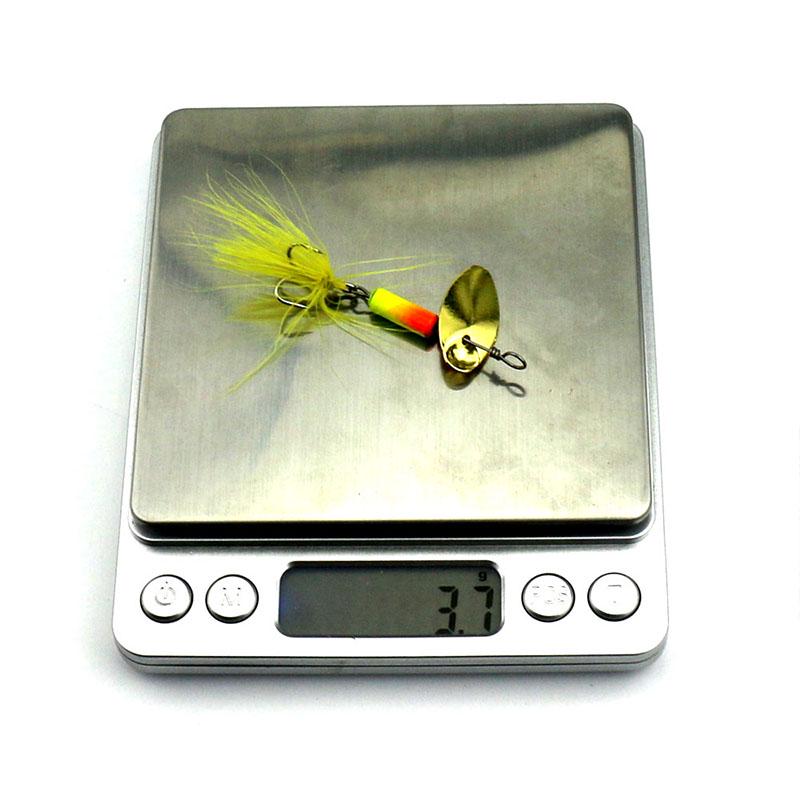 5pc HENGJIA 0.13oz Mini Fishing Spoon Bait Trout Bass Pike Metal Lures