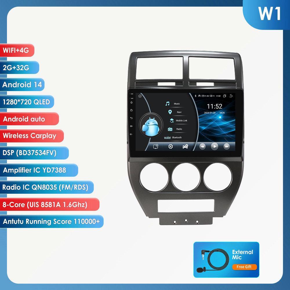 2007-2009 Jeep Compass Android GPS-навигатор с большим экраном