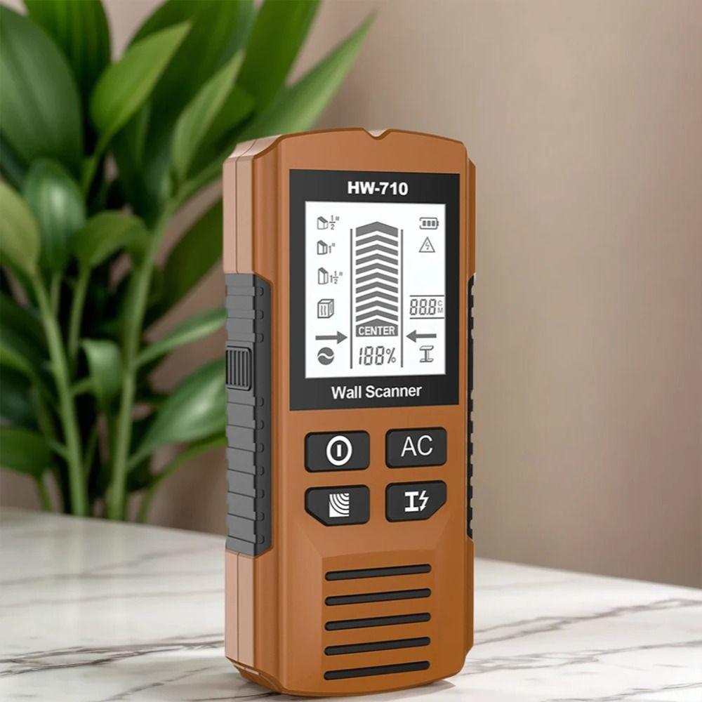 6-в-1 Детектор шпилек Точно определяет провода переменного тока Глубиномер Обнаружение деревянных шпилек