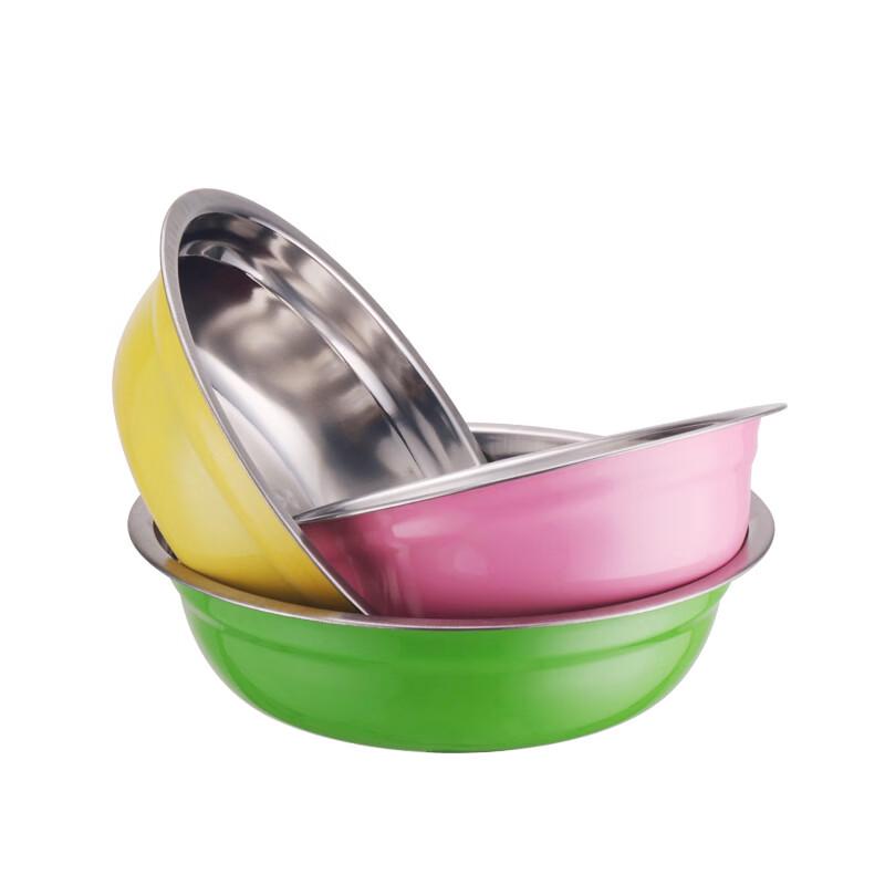 Abay Colorful Stainless Steel Basin Set