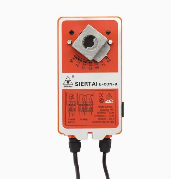 Electric Valve Actuator with Power-off Reset and Air Valve Control