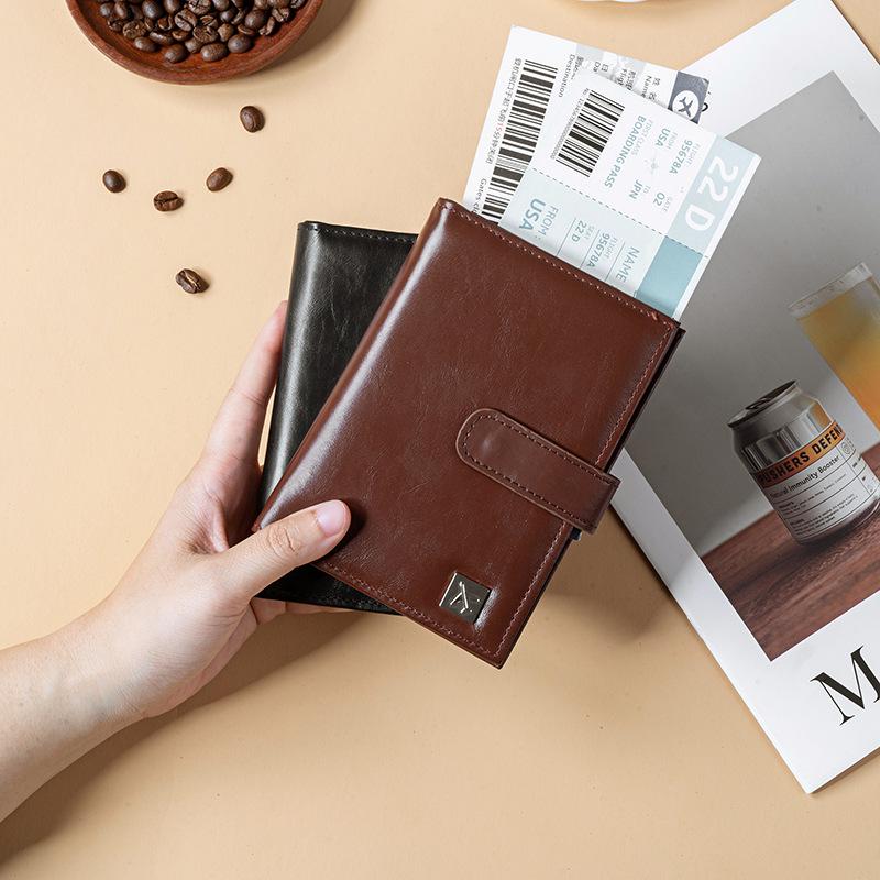 Travel Essential: RFID Blocking Passport & Document Organizer Wallet