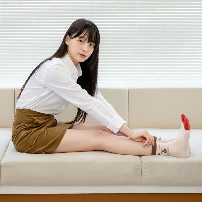 S34_NMOO SIGNATURE SOCKS_бежевый