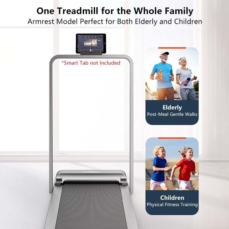 Foldable Electric Treadmill Household Gym Mini Running Walking Pad Indoor Simple Fitness Equipment 121*53*95CM