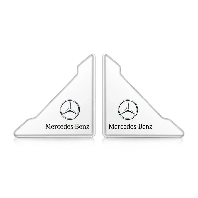 2026 Hot 2Pcs Transparent Car Door Corner Protection Sticker Cover Decal For Mercedes Benz AMG C180 C200 C260 C300 W108 W124 W12
