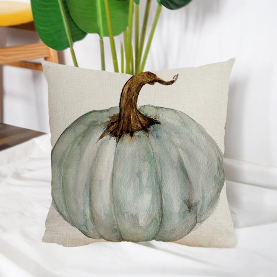Осенний декор наволочка мягкая износостойкая не выцветающая квадратная наволочка с тыквой на День благодарения в фермерском доме наволочка