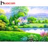 HUACAN Full Drill Square Diamond Painting Landscape Painting Picture Of Rhinestone 5D Diamond Embroidery