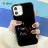 Мягкий чехол для телефона Krajews Wife Mom Boss Quotes для iPhone 14 5 SE 6s 7 8 plus X XR XS 11 12 13 pro max Samsung S21 S22 ultra