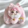 Cute Design Vinyl Face Doll Pendant Bowknot Decoration Drooping Ear Rabbit Doll  Birthday Xmas Gift