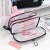 Large Capacity Aesthetic Pen Bag Ins Style Storage Bag Fashion Stationery Bag  School Supplies