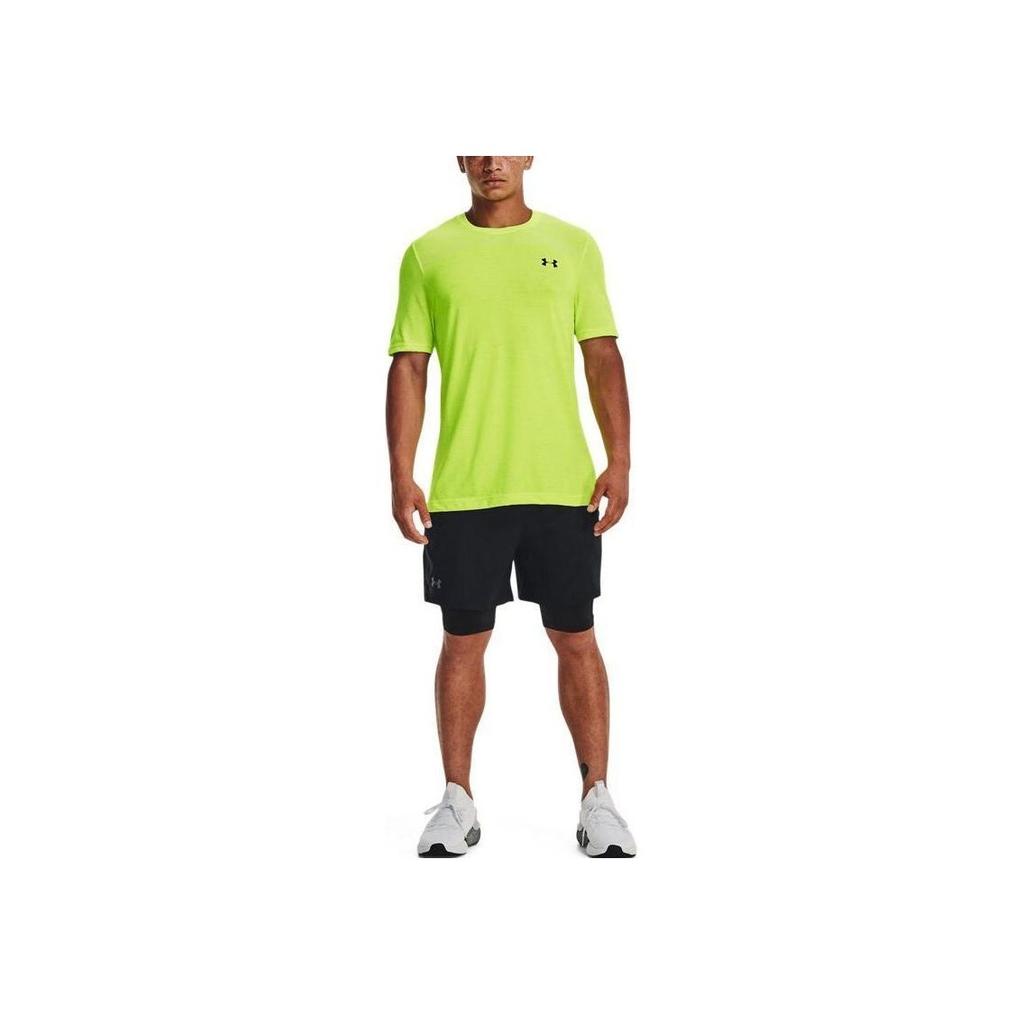 Under Armour Спортивные шорты для бега для фитнеса, мужские штаны, черные 1373764-002
