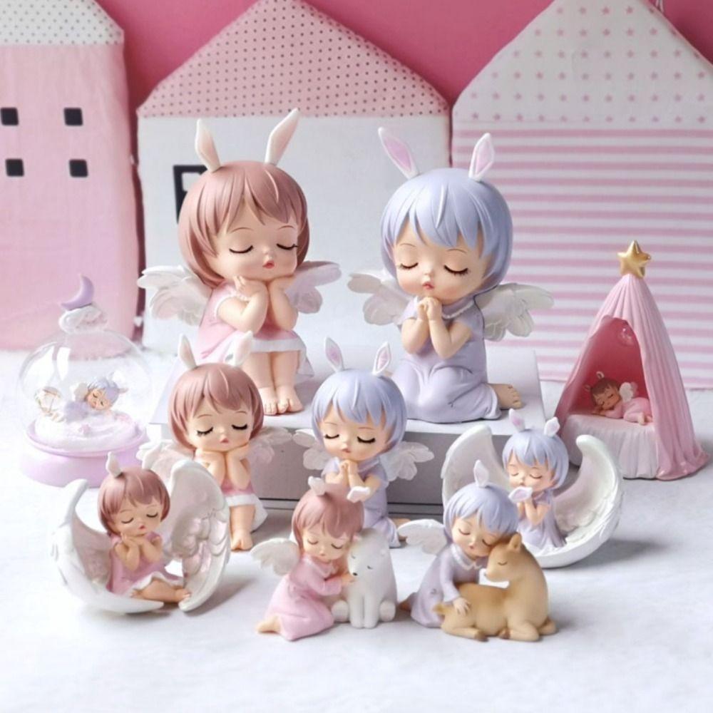 Event & Party PVC Anime Figure Cake Topper DIY Barking Angel Cake Topper Girl Cake Decorating Supplies Cake Decorate Home