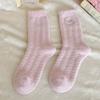 Cute Socks Medium Tube Socks Thickened And Plush Warm Cartoon Cute Three-Dimensional Kitten Plush Socks Sleeping Socks