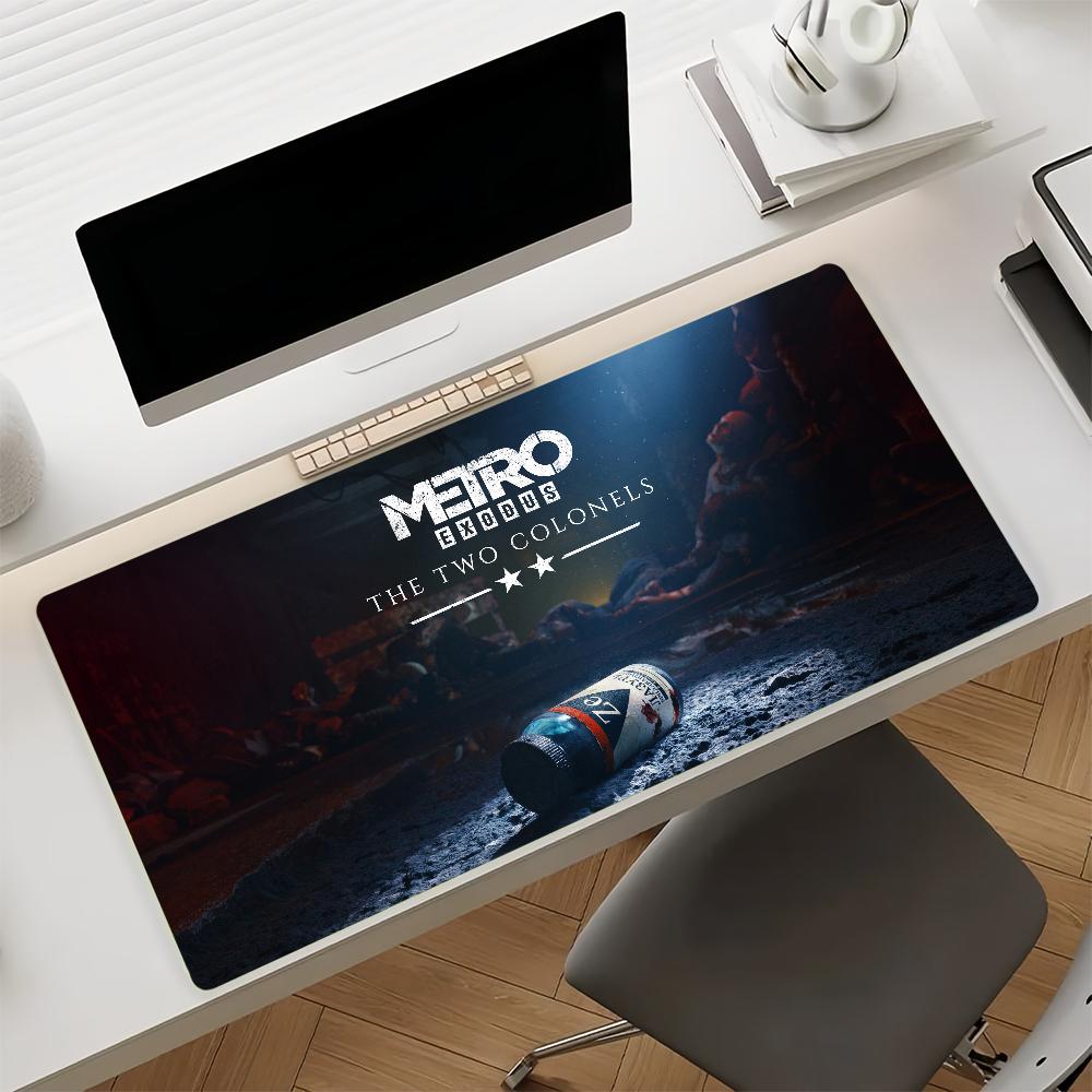 Игровой коврик для мыши M-Metro Exodus Нескользящая резиновая подложка Игровой Баланс Компьютерный коврик Декор Deskmat Ноутбук Офис Большой