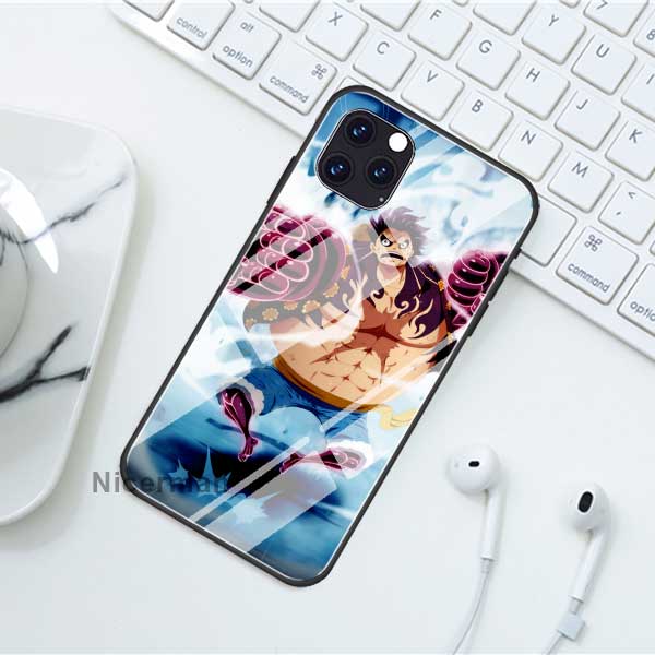 Цельные чехлы с изображением Луффи в стиле аниме для iPhone 13 12 Mini 11 Pro X XS XR Max 7 8 Plus 6 6S SE SE, чехол из закаленного стекла, чехол для телефона
