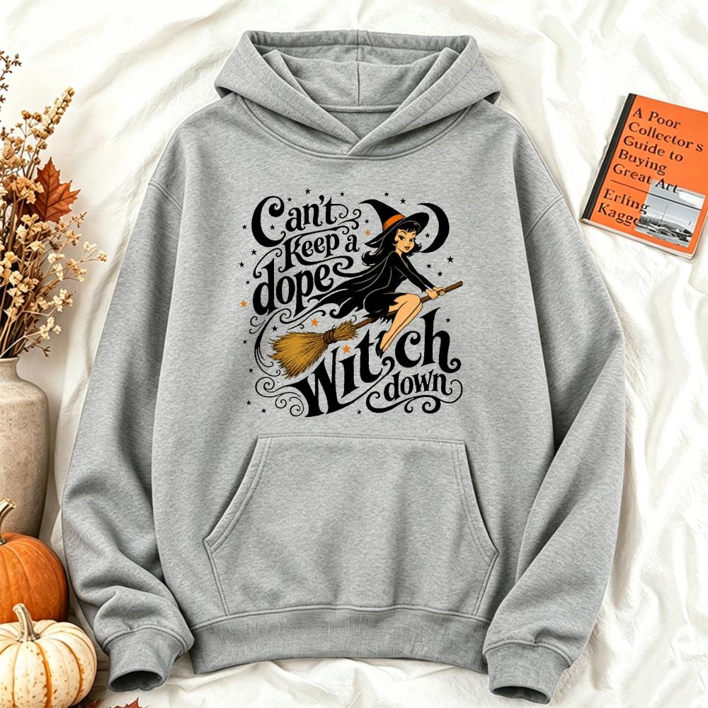 Cute Halloween Witch Graphic Hoodies Women Autumn Loose Sweatshirt Vintage Casual Long Sleeve Pullover Funny Spooky Streetwear