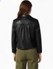 Stylish Handmade Black Women's Casual Real Lambskin Leather Motorcycle Genuine Jacket