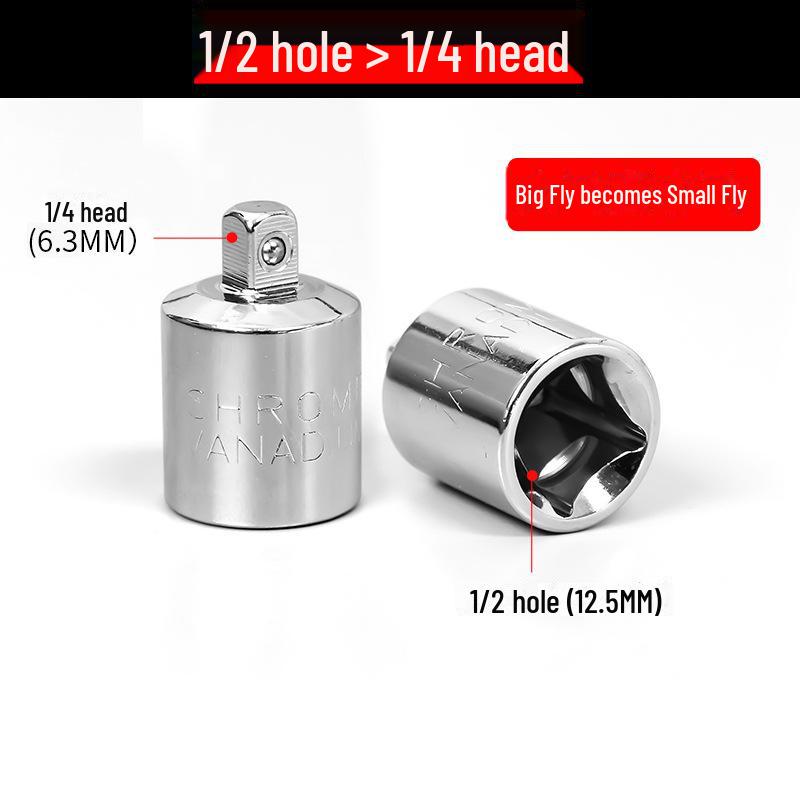 Набор адаптеров для торцевых ключей с храповым механизмом CRV: 1/2", 3/8", 1/4"