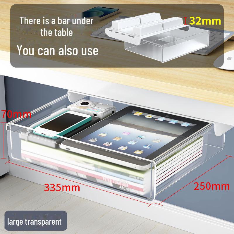 Ящик для хранения косметики под столом без перфорации