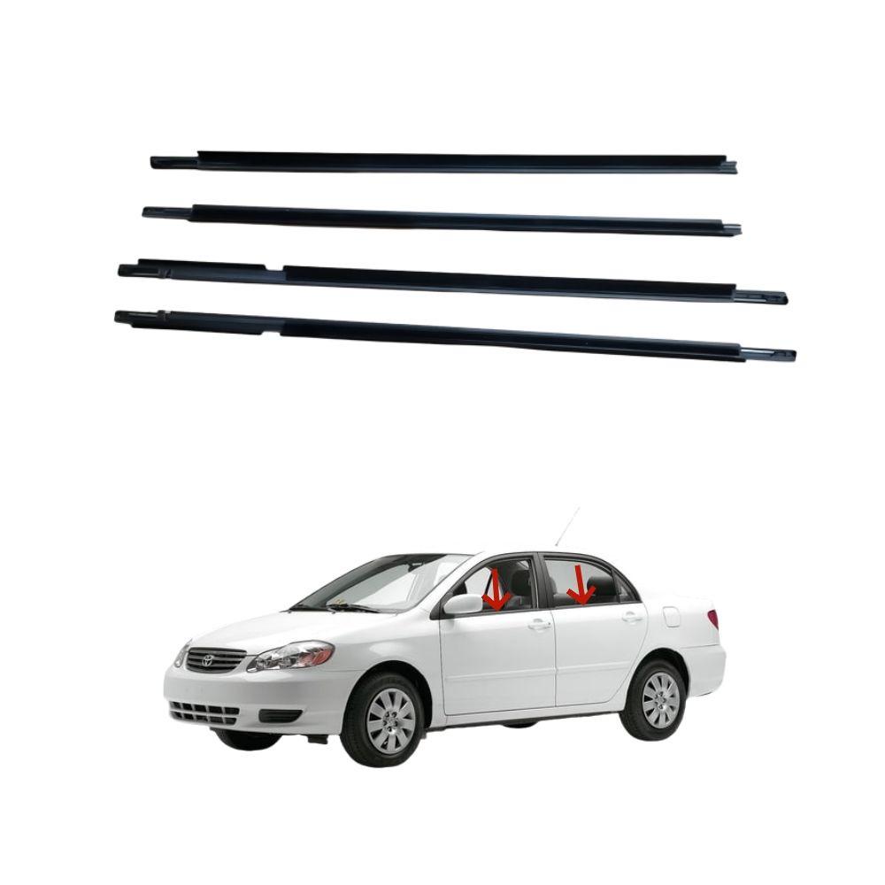 Toyota Corolla 2003-2008 Наружная отделка двери и уплотнительная лента