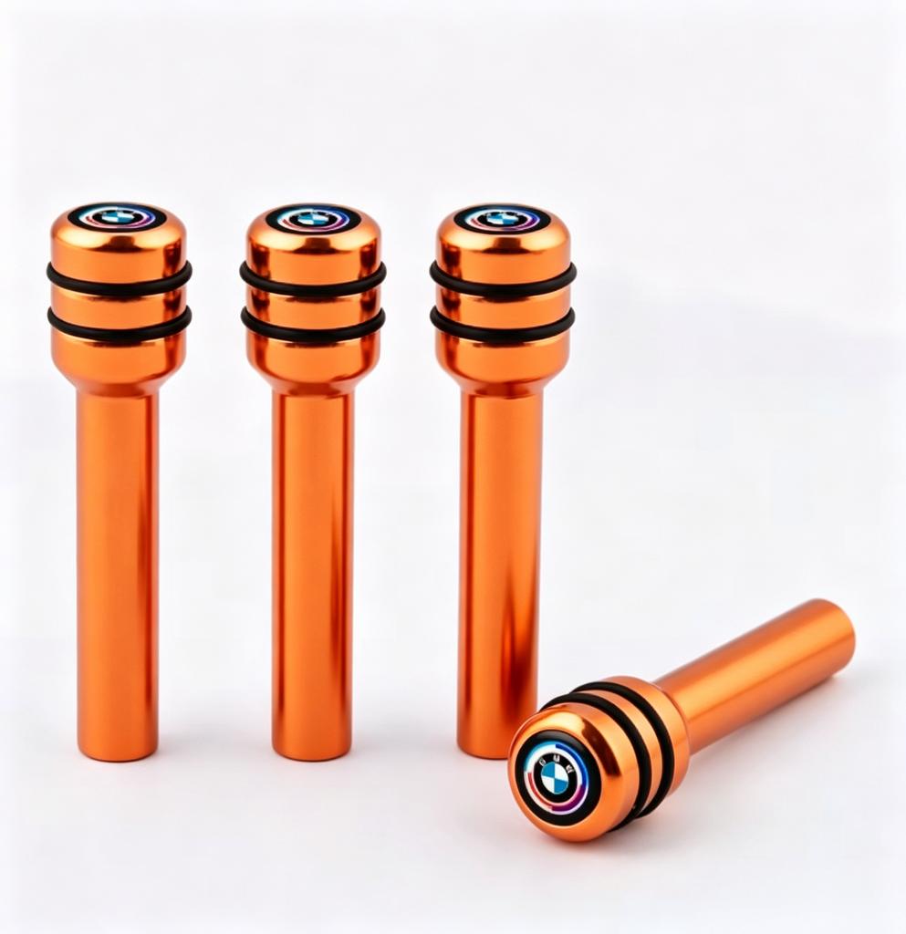 4Pcs Aluminum Alloy Car Door Lock Pins Security Rod Knob Cover For BMW M 50th Anniversary M 3 5 6 7 1 Series Z4 X1 X3 X5 X6 I5 G BD1