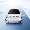 Baseus Qpow Digital Display powerbank z szybkim ładowaniem 10000mAh 20W QC/PD/SCP/FCP z wbudowanym kablem Lightning biały