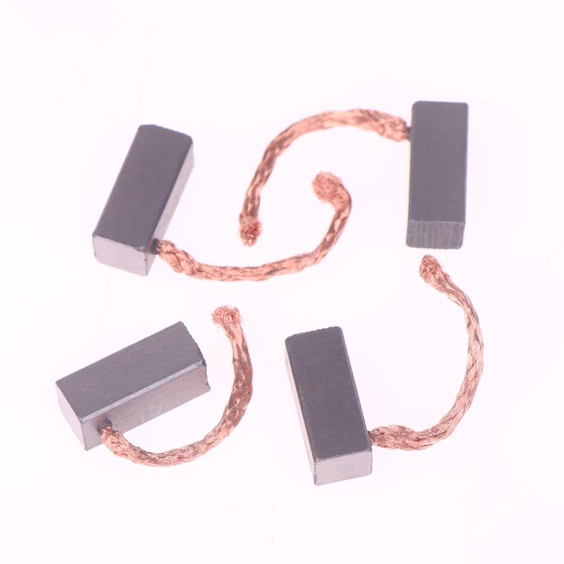 4 шт. Набор угольных щеток для двигателя, аксессуары для DIY, запасные части для электромотора 8X8X19 мм, электроинструмент