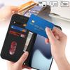 For iPhone 17 Pro Max Case Stand Wallet Litchi Texture Leather Flip Phone Cover with Strap