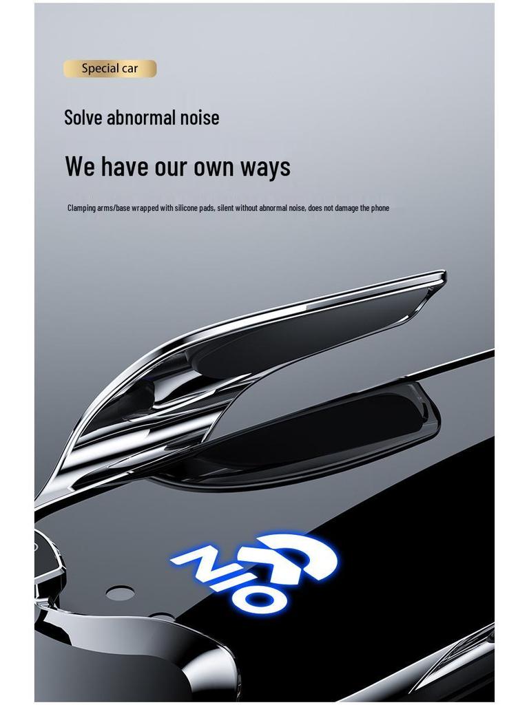 NIO ES6/ES8 Magnetic Wireless Fast Charging Car Phone Holder with Smart Sensor for Air Vent