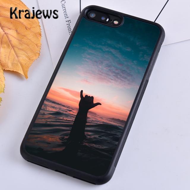 Krajews Серфинг Морской Пляж Доска для серфинга Волна Чехол для телефона Для iPhone 17 Air 15 16 14 plus 11 12 13 pro max coque Чехол Fundas
