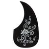 Guitar Pickguard PVC Protective Decorative Self Adhesive Acoustic Guitar Scratch Plate Silver Pattern