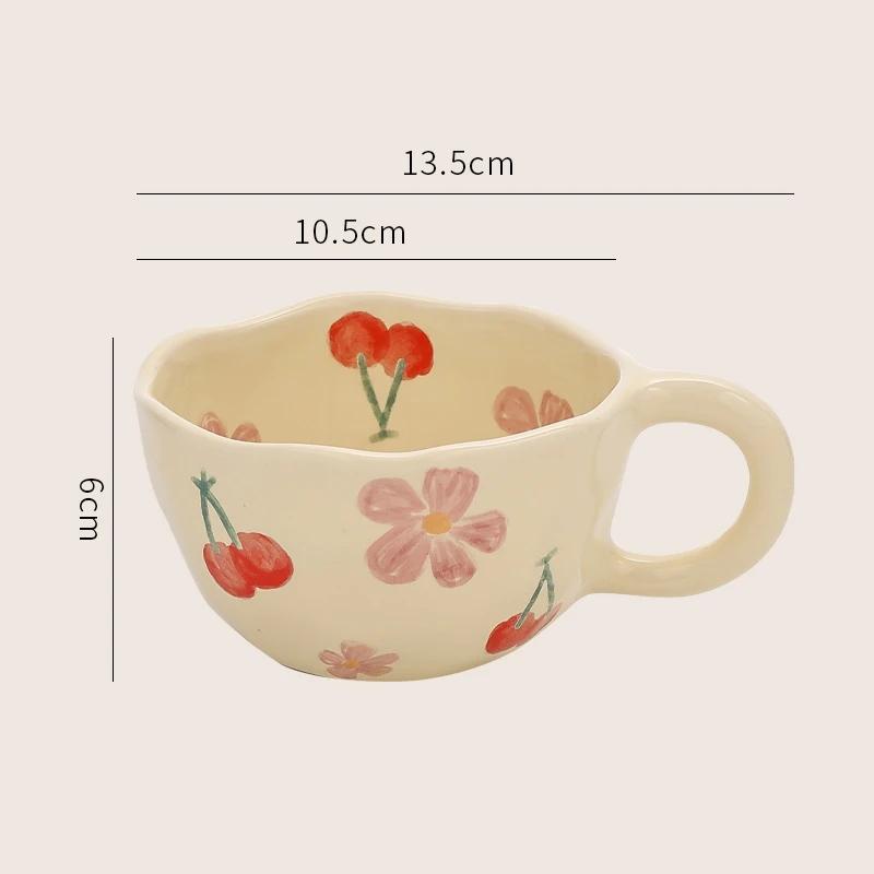 Креативный цветочный узор кружка для кофе керамическая кружка офисная кружка для сока молочная кружка ручной тип чашка для воды чайные чашки бытовые товары