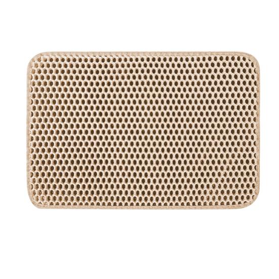 Коврик для кошачьего туалета из ЭВА, двухслойный, с большими отверстиями, противоскользящий, фильтрующий коврик для песка, эффективная очистка, дышащий дизайн, кошачьи аксессуары