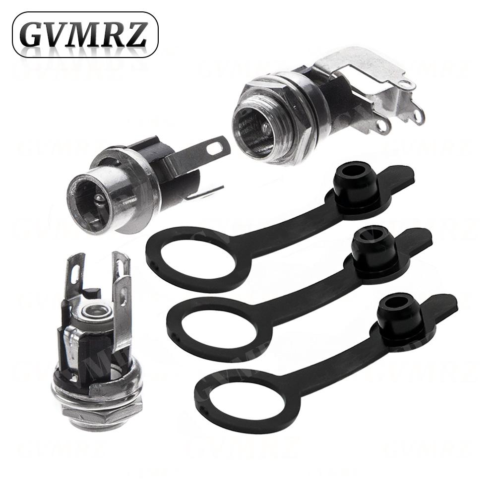 10PCS DC025M 5.5*2.1/2.5mm DC Socket With Nut 5.5x2.1/5.5x2.5 mm DC Power Jack Socket Female Panel Mount Connector
