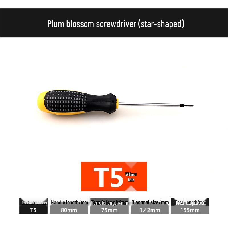 Набор шестигранных отверток в форме звезды с цветком сливы с отверстием T6-T30