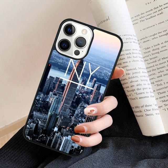 НЬЮ-ЙОРК АМЕРИКАНСКИЙ ГОРОД Чехол для телефона Задняя крышка для iPhone 17 Air 16 15 14 13 11 12 Pro Max Plus Fundas Coque